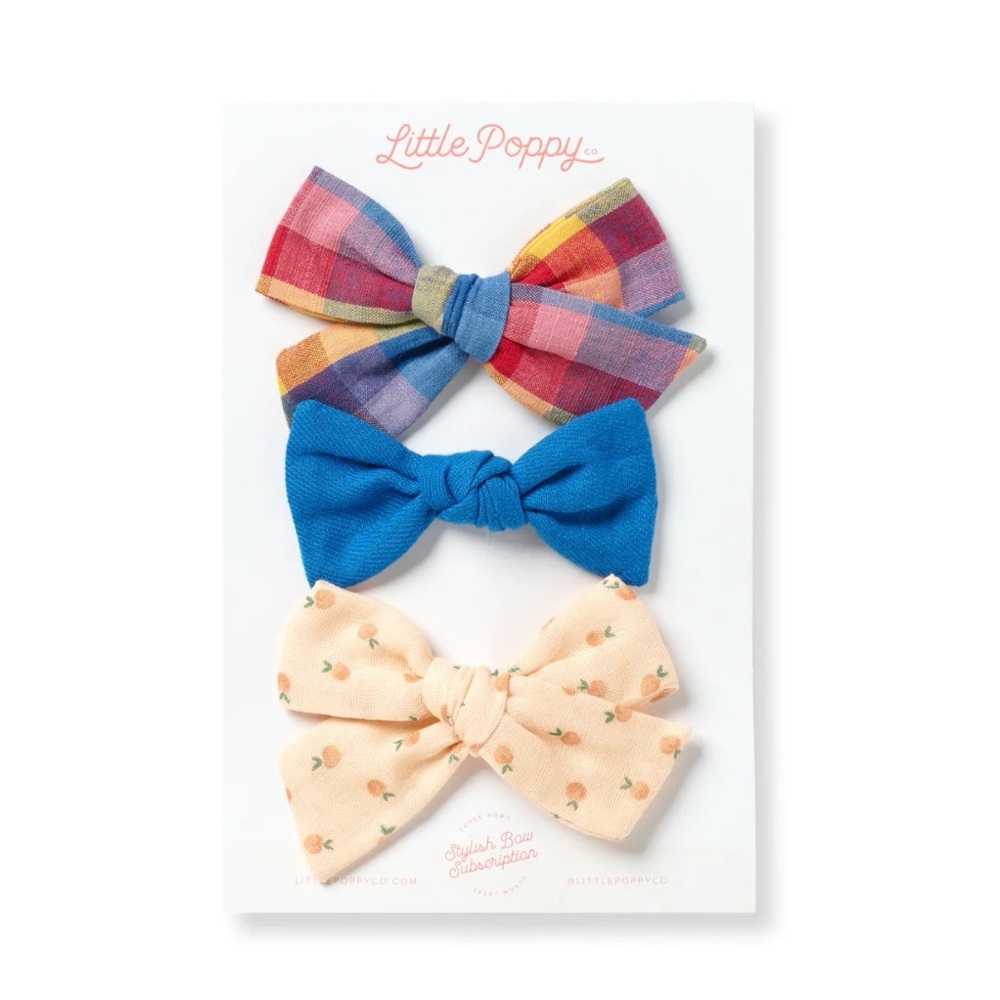 Little Poppy Co The Georgia Bow Clip Set - June 2022